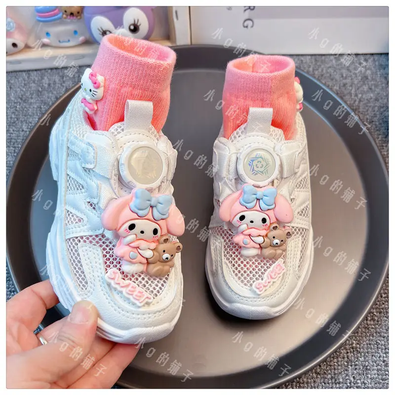 Summer Cinnamoroll Hello Kitty Anime Kawaii Sanrio Children Casual Shoes Cute Kuromi Cartoon Sports Fashion Sneakers Kids Gifts
Summer Cinnamoroll Hello Kitty Anime Kawaii Sanrio Children Casual Shoes Cute Kuromi Cartoon Sports Fashion Sneakers Kids Gifts