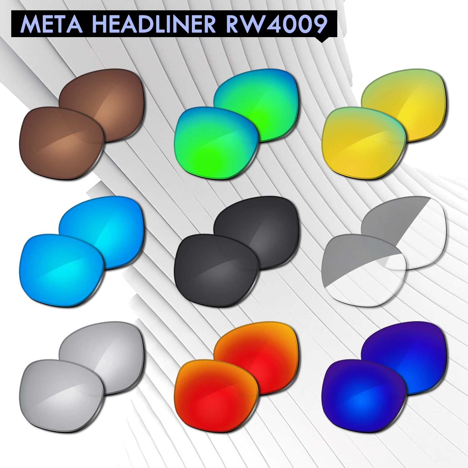 100% UV Protection Polarized Replacement Lenses for Ray-Ban Meta Headliner RW4009 50mm Frame Impact Resistant
100% UV Protection Polarized Replacement Lenses for Ray-Ban Meta Headliner RW4009 50mm Frame Impact Resistant