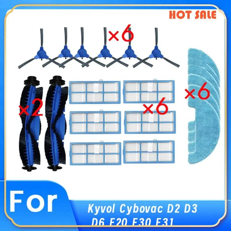 ABFA-For Kyvol Cybovac D2 D3 D6 E20 E30 E31 Robot Vacuum Main Side Brush HEPA Filter Mop Pad Ultra Durable Accessories
ABFA-For Kyvol Cybovac D2 D3 D6 E20 E30 E31 Robot Vacuum Main Side Brush HEPA Filter Mop Pad Ultra Durable Accessories