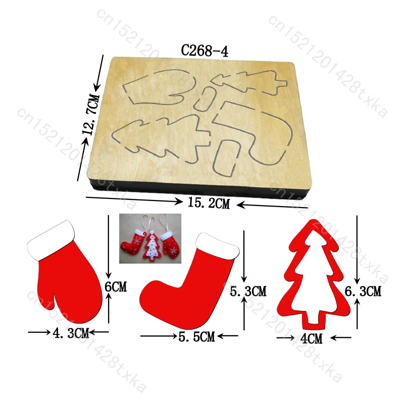 New Christmas gloves, socks, trees, Wooden Die for Scrapbooking, Cutting Dies, C268-4, Multiple Sizes
New Christmas gloves, socks, trees, Wooden Die for Scrapbooking, Cutting Dies, C268-4, Multiple Sizes
