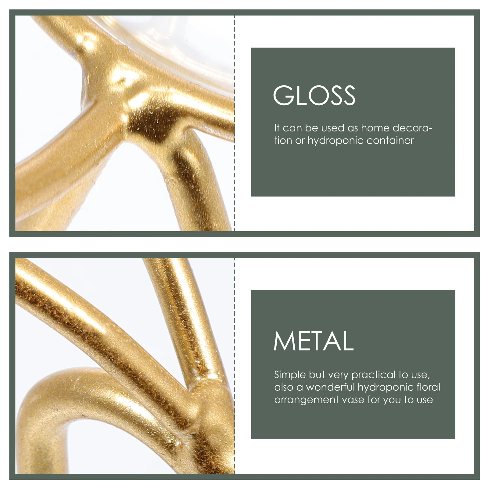 Nordic Deer Design Hydroponic Vase Creative Flower Arrangement Office Desktop Decor Premium Glass Iron Materials Safe Odorless
Nordic Deer Design Hydroponic Vase Creative Flower Arrangement Office Desktop Decor Premium Glass Iron Materials Safe Odorless