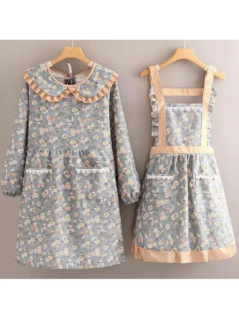 Fashionable Canvas Apron Long Sleeve Cooking Home Use Waistcoat Princess Style Workwear for Ladies Dustproof Universal Cover ...
Fashionable Canvas Apron Long Sleeve Cooking Home Use Waistcoat Princess Style Workwear for Ladies Dustproof Universal Cover ...