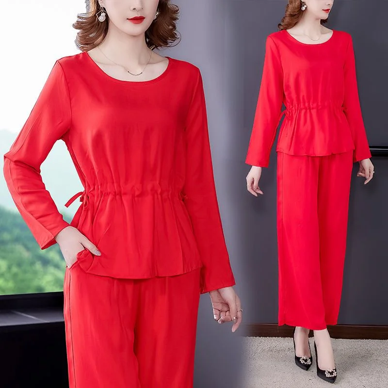 Summer Women Large Size 4XL Home Pantalons 2PCS Ladies Round Neck Trousers Two-piece Set Female Cotton Silk Sleeping Pants Suit
Summer Women Large Size 4XL Home Pantalons 2PCS Ladies Round Neck Trousers Two-piece Set Female Cotton Silk Sleeping Pants Suit