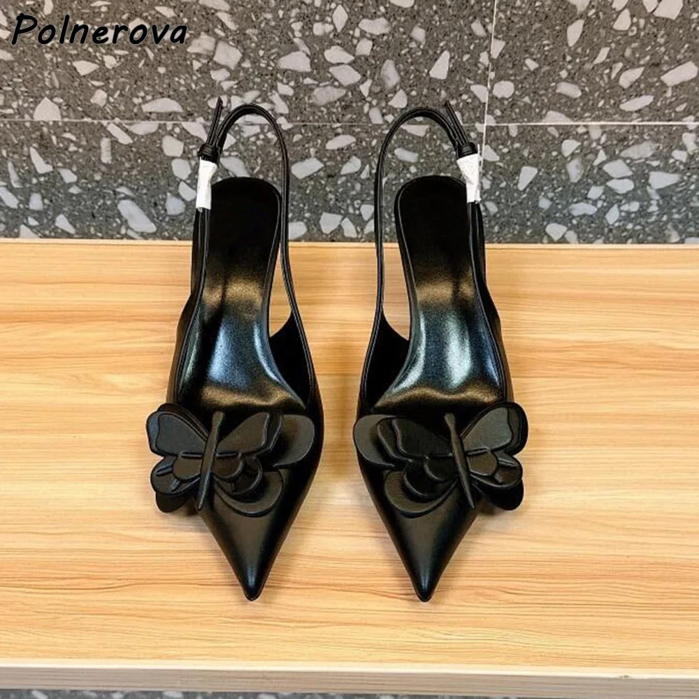 Butterfly Solid Sandals Pointy Toe Thin Heels Buckle Strap Slingback Women Leisure Shoes Fashion Elegant Slingback Leather Shoes
Butterfly Solid Sandals Pointy Toe Thin Heels Buckle Strap Slingback Women Leisure Shoes Fashion Elegant Slingback Leather Shoes