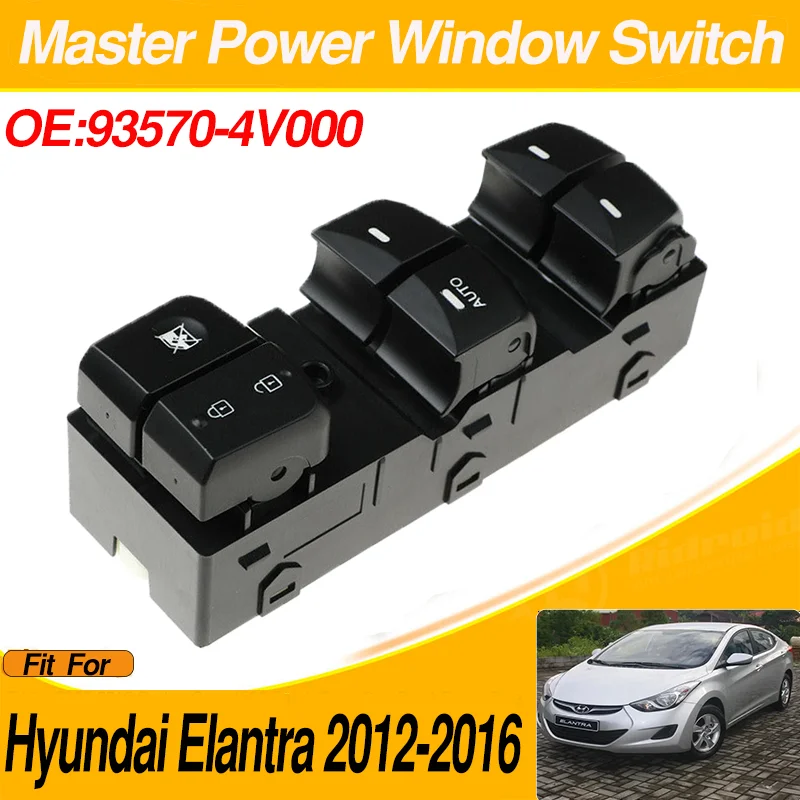 16 Pins Power Window Control Switch Button Black Color For Hyundai Elantra 2012 2013 2014 2015 2016 93570-4V000
16 Pins Power Window Control Switch Button Black Color For Hyundai Elantra 2012 2013 2014 2015 2016 93570-4V000