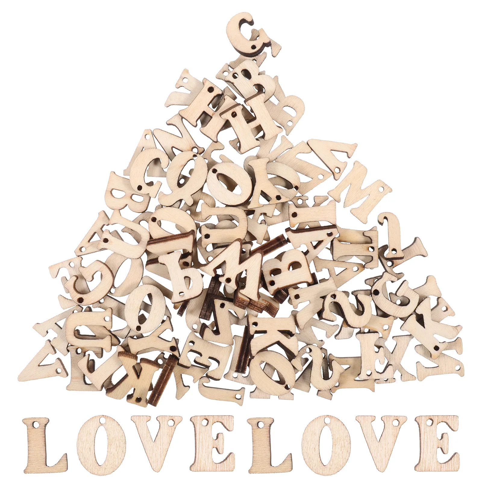 100pcs Wooden Letters Unfinished Natural Color Discs Holes Smooth Edges DIY Crafts Supplies Versatile Projects
100pcs Wooden Letters Unfinished Natural Color Discs Holes Smooth Edges DIY Crafts Supplies Versatile Projects