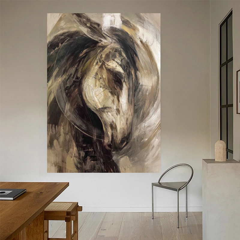 100% Handmade Abstract Oil Painting On Canvas Big North Horse Wall Art Picture For Home Living Room Decor Image Ins Animal Mural
100% Handmade Abstract Oil Painting On Canvas Big North Horse Wall Art Picture For Home Living Room Decor Image Ins Animal Mural