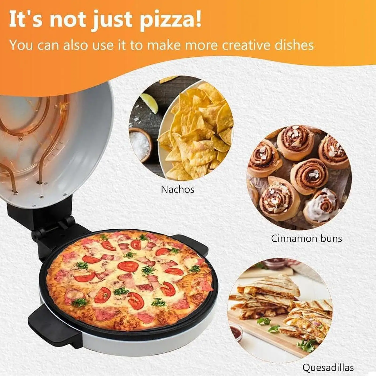 Pizza Making Machine Sturdy Electric Countertop Oven for Quesadillas Home Omelettes
Pizza Making Machine Sturdy Electric Countertop Oven for Quesadillas Home Omelettes