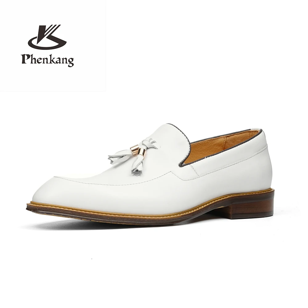 Men White Tassel Loafers Genuine Leather Slip On Dress Shoes Formal Wedding Business Oxford For Gentleman Evening Party Footwear
Men White Tassel Loafers Genuine Leather Slip On Dress Shoes Formal Wedding Business Oxford For Gentleman Evening Party Footwear