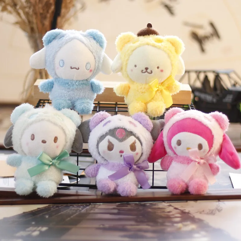 12 см Sanrio плюшевая анимэ кукла Sanrio плюшевые игрушки Kawaii Kuromi кулон для сумки Мягкая набивная кукла рождественский подарок
12 см Sanrio плюшевая анимэ кукла Sanrio плюшевые игрушки Kawaii Kuromi кулон для сумки Мягкая набивная кукла рождественский подарок