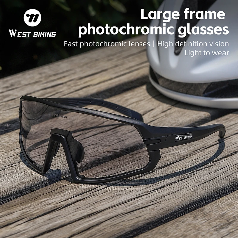 WEST BIKING Large Frame HD Photochromic Glasses Unisex Outdoor Sport Running Hiking Driving Goggles Cycling Eyewear Accessories
WEST BIKING Large Frame HD Photochromic Glasses Unisex Outdoor Sport Running Hiking Driving Goggles Cycling Eyewear Accessories