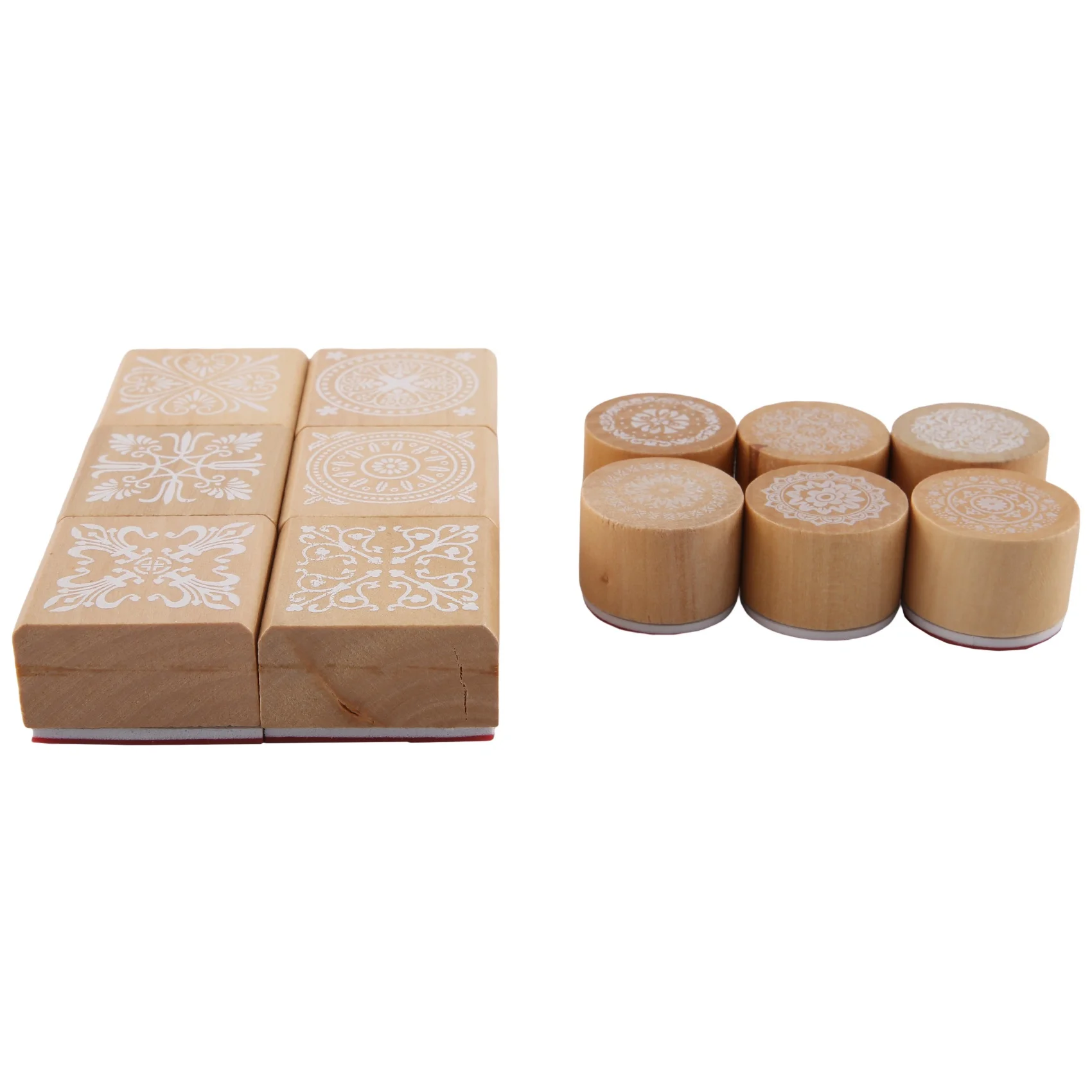 12Pcs Wooden Stamps Floral Pattern Circles And Squares Decorative Rubber Wooden For DIY Craft Card And Scrapbooking-AA26
12Pcs Wooden Stamps Floral Pattern Circles And Squares Decorative Rubber Wooden For DIY Craft Card And Scrapbooking-AA26
