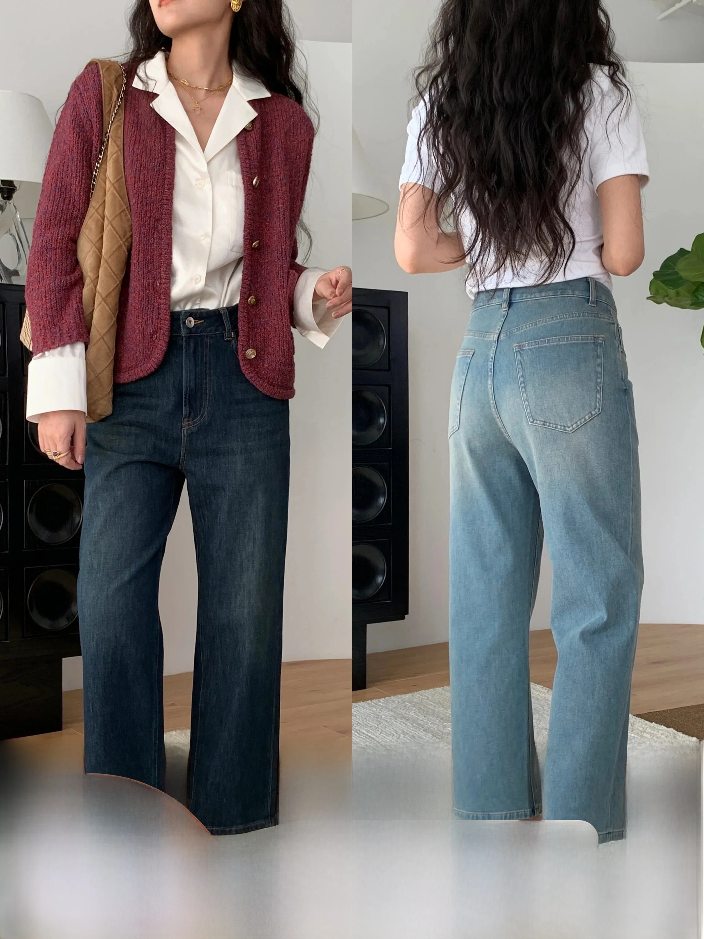 Resuscitated Vintage Style Soft Stretchy Straight Leg Jeans Ladies' Premium Denim Pants All Seasons Four-Way Elastic Cotton
Resuscitated Vintage Style Soft Stretchy Straight Leg Jeans Ladies' Premium Denim Pants All Seasons Four-Way Elastic Cotton