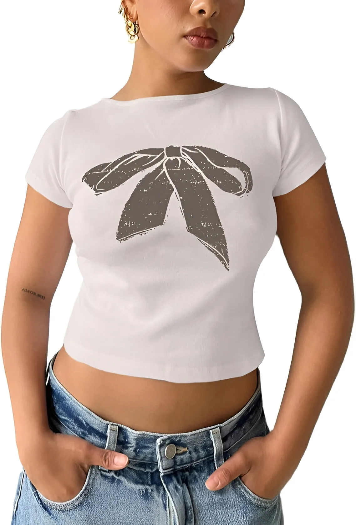 Aesthetic Harajuku Print white T-shirt Women's Summer Top Emo Girls Punk Y2K Baby Tee Short Sleeve Top Gothic Street Women's top
Aesthetic Harajuku Print white T-shirt Women's Summer Top Emo Girls Punk Y2K Baby Tee Short Sleeve Top Gothic Street Women's top