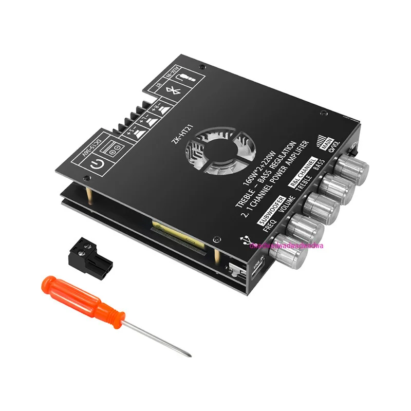 ZK-HT21 Bluetooth digital power amplifier module 2.1 channel TDA7498E heavy high and low tone
ZK-HT21 Bluetooth digital power amplifier module 2.1 channel TDA7498E heavy high and low tone