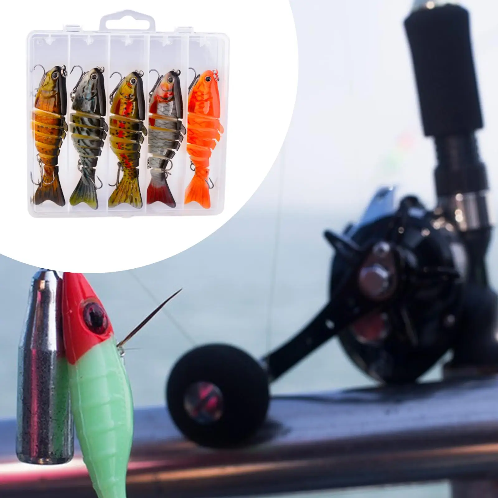 5Pcs Fishing Lures Professional Realistic Fishing Baits Artificial Lures Bionic Swimming Baits with Hooks Fishing Accessories
5Pcs Fishing Lures Professional Realistic Fishing Baits Artificial Lures Bionic Swimming Baits with Hooks Fishing Accessories