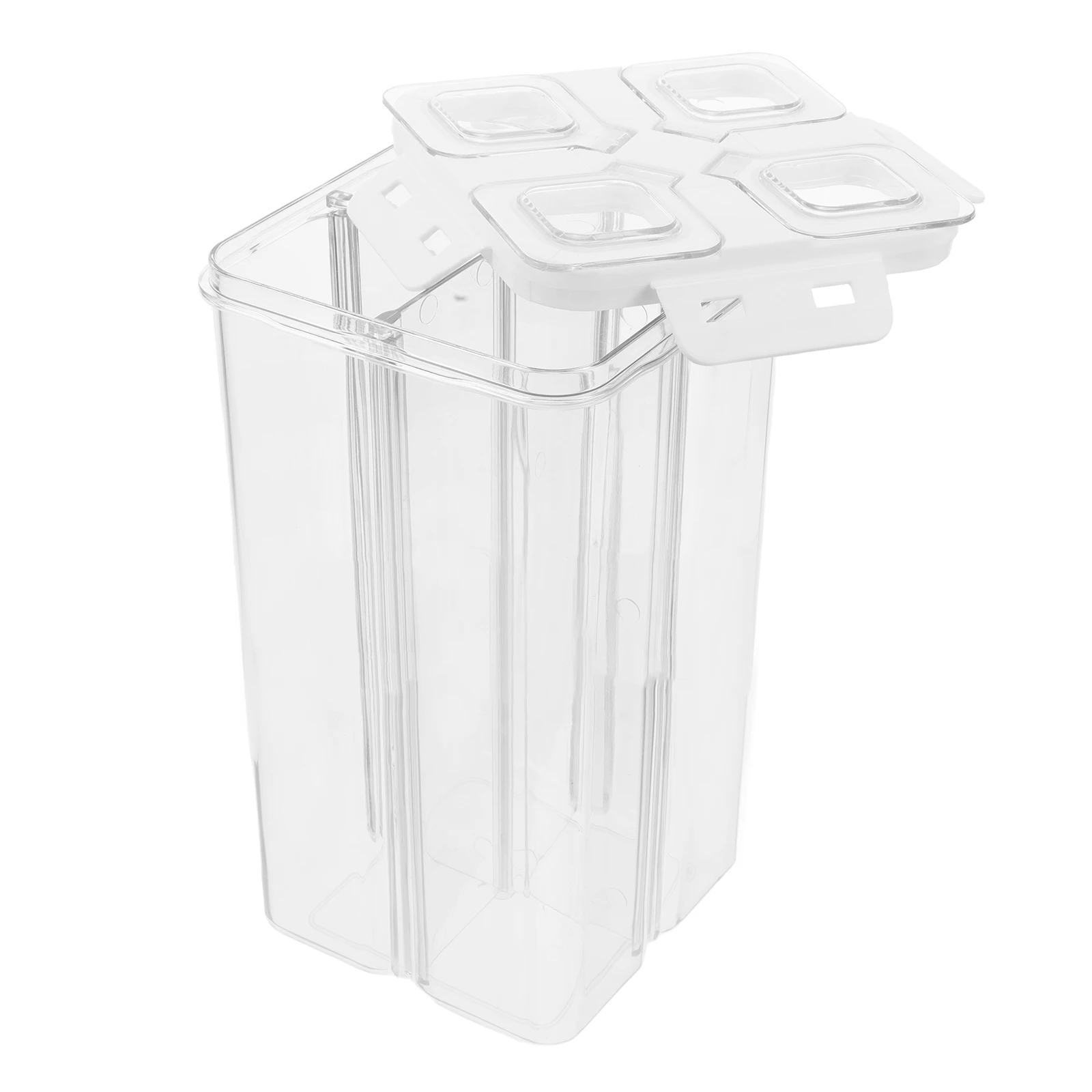 Food Storage Box 4 Compartment Plastic Sealed Jar Transparent Airtight Containers for Cereal Snacks Dry Ingredients Pantry
Food Storage Box 4 Compartment Plastic Sealed Jar Transparent Airtight Containers for Cereal Snacks Dry Ingredients Pantry
