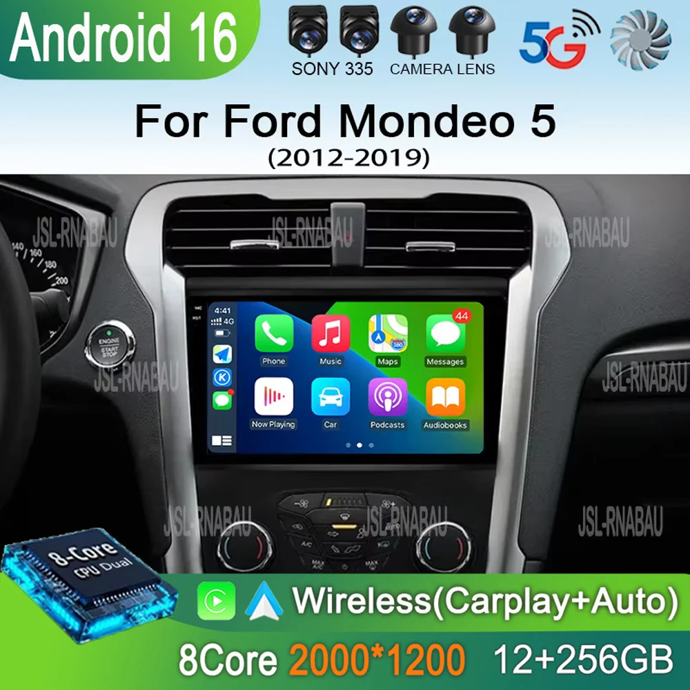 Android 16 Carplay Auto 4G WIFI GPS For Ford Mondeo 5 Fusion 2012-2019 Car Radio Multimedia Player Video Stereo Head Unit 2din
Android 16 Carplay Auto 4G WIFI GPS For Ford Mondeo 5 Fusion 2012-2019 Car Radio Multimedia Player Video Stereo Head Unit 2din