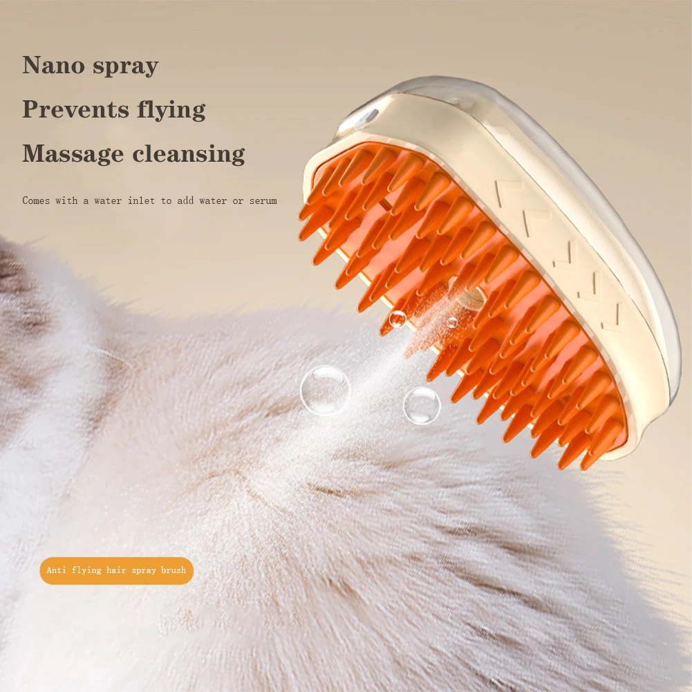 Cat Mist Brush Pet Silicone 3 In 1 Cat Brush Built-in Electric Massage Comb With Water Spray Pet Self Cleaning Cat Brush
Cat Mist Brush Pet Silicone 3 In 1 Cat Brush Built-in Electric Massage Comb With Water Spray Pet Self Cleaning Cat Brush