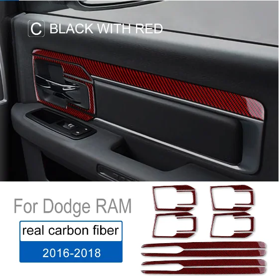 Carbon Fiber Door Handle And Upper Trim For Dodge Ram 2016-2018 Real Sticker Interior Accessories Decoration Upgrade Auto Parts
Carbon Fiber Door Handle And Upper Trim For Dodge Ram 2016-2018 Real Sticker Interior Accessories Decoration Upgrade Auto Parts