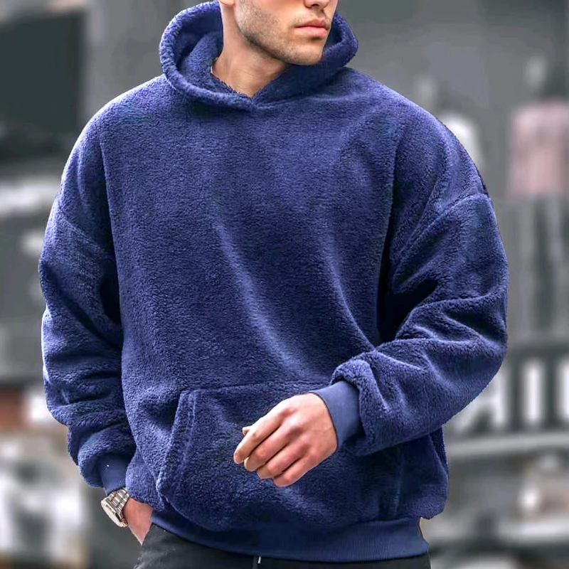 Mens Hooded Casual Hoodies Pullover Sweatshirts Tops Solid Color Long Sleeve Flannel Winter Jumper Fleece Warm Soft Hood Clothes
Mens Hooded Casual Hoodies Pullover Sweatshirts Tops Solid Color Long Sleeve Flannel Winter Jumper Fleece Warm Soft Hood Clothes