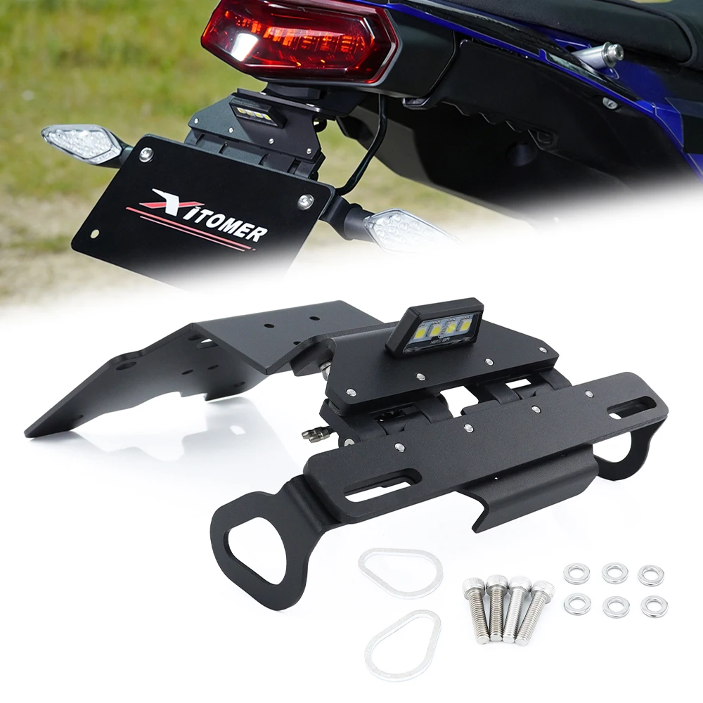 Fender Eliminator License Plate Holder Motorbike Foldable Tail Tidy TENERE 700 XTZ690 Tenere 700 Rally /World Raid For YAMAHA
Fender Eliminator License Plate Holder Motorbike Foldable Tail Tidy TENERE 700 XTZ690 Tenere 700 Rally /World Raid For YAMAHA