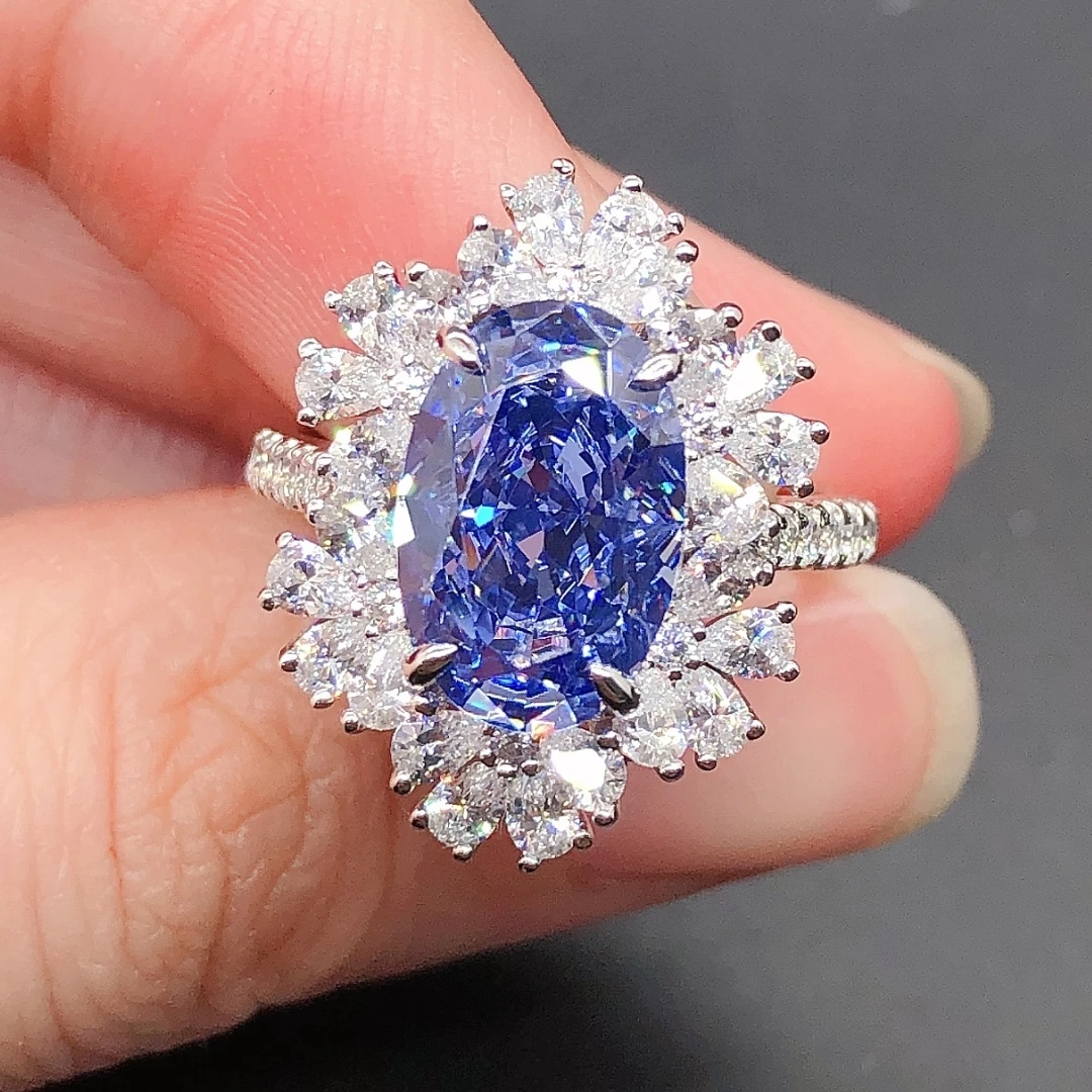 Fantastic 14K Jewelry 4.5Ct Oval Cut Sapphire Blue Diamond Engagement Ring Solid 14K 585 White Gold Ring Ceremony Gift 200r
Fantastic 14K Jewelry 4.5Ct Oval Cut Sapphire Blue Diamond Engagement Ring Solid 14K 585 White Gold Ring Ceremony Gift 200r
