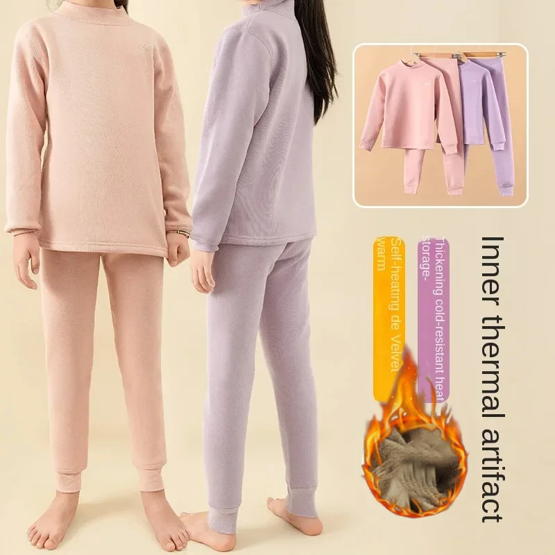 Thermal Wear for Kids Fall Winter Fleece Warm Boys Underwear 6 To 14 Y Girls Long Johns Thicken Cozy Soft Children Pajamas Set
Thermal Wear for Kids Fall Winter Fleece Warm Boys Underwear 6 To 14 Y Girls Long Johns Thicken Cozy Soft Children Pajamas Set
