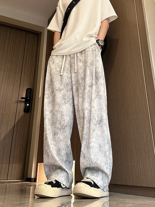 Ice Silk Texture Dyed Loose Fit Thin American Retro Qui Dry Air Conditioning Men's Casual Pants Breathable Cool Feeling
Ice Silk Texture Dyed Loose Fit Thin American Retro Qui Dry Air Conditioning Men's Casual Pants Breathable Cool Feeling