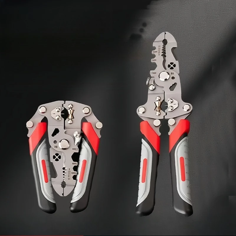 New Stripping Pliers Electrician Multifunctional Collapsible Stripping Cut Wire Crimping Winding Wire Cutting Pliers
New Stripping Pliers Electrician Multifunctional Collapsible Stripping Cut Wire Crimping Winding Wire Cutting Pliers