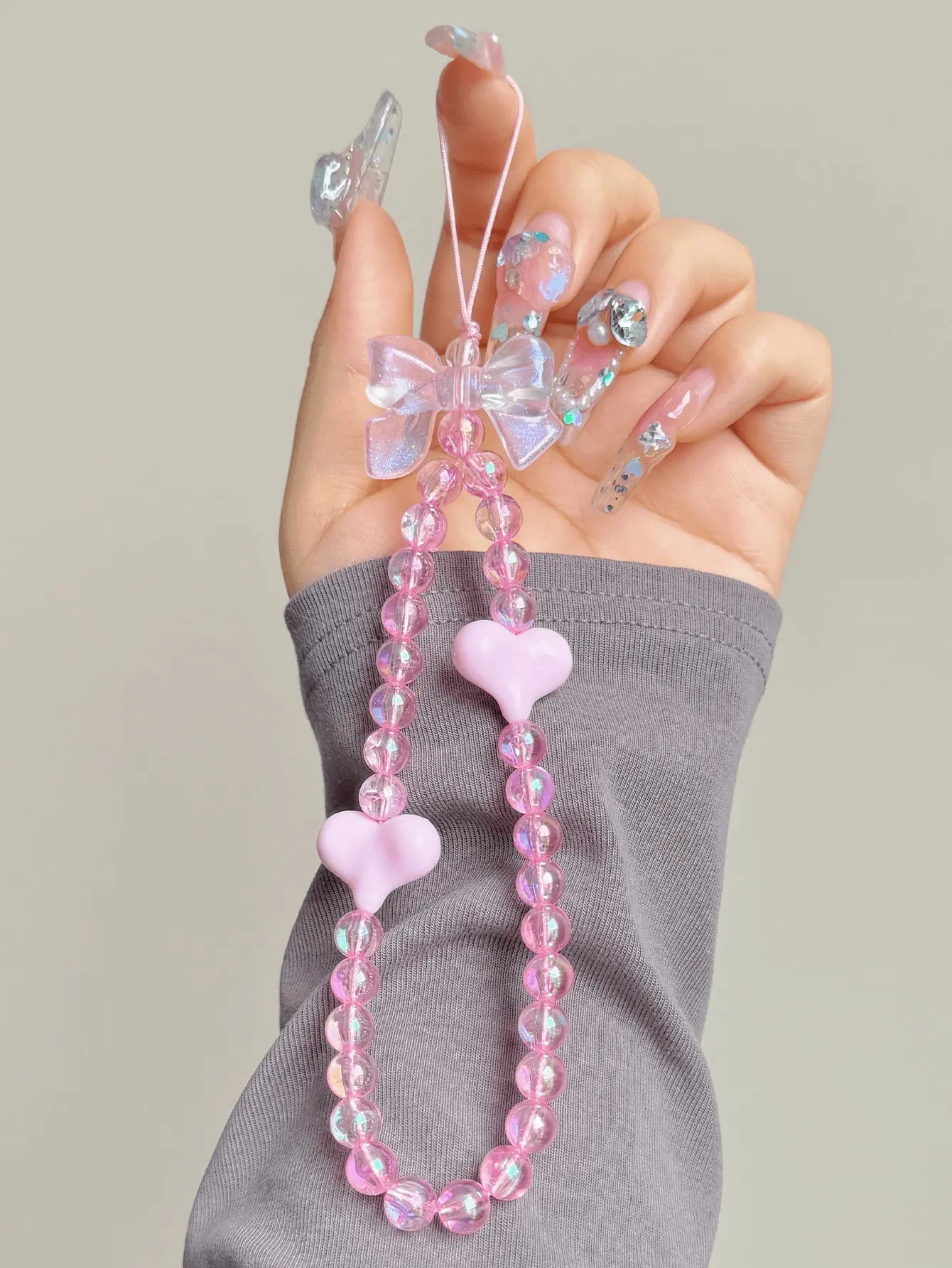 1pc Pink Iridescent Bowknot Phone Chain,Purple Pink Gradient Jewelry,Cellphone Case String Gifts For Friends Holiday,Phone Charm
1pc Pink Iridescent Bowknot Phone Chain,Purple Pink Gradient Jewelry,Cellphone Case String Gifts For Friends Holiday,Phone Charm