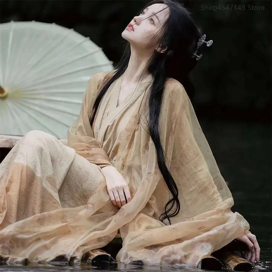 Adult Hanfu Woman Style Wei Jin Ancient Dress Big Sleeve Shirt Ancient Style Dance Performance Clothes Chinese Style
Adult Hanfu Woman Style Wei Jin Ancient Dress Big Sleeve Shirt Ancient Style Dance Performance Clothes Chinese Style