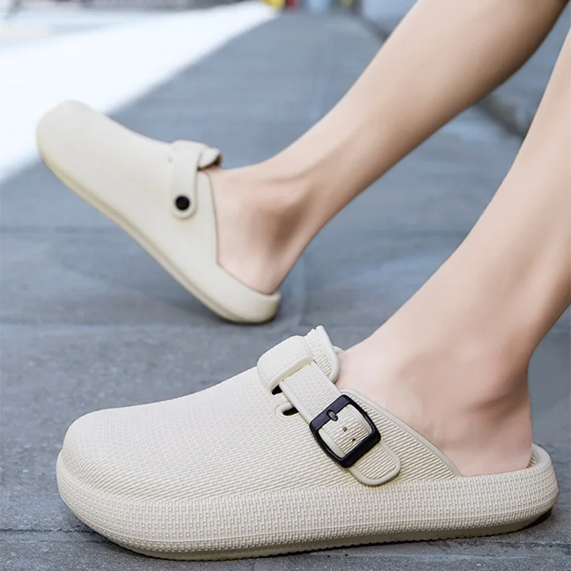 Men Summer Fashion Buckle Closed Toe Eva Mules Slippers Couple Outdoor Soft Soles Beach Shoes Women Light Breathable Sandals Man
Men Summer Fashion Buckle Closed Toe Eva Mules Slippers Couple Outdoor Soft Soles Beach Shoes Women Light Breathable Sandals Man