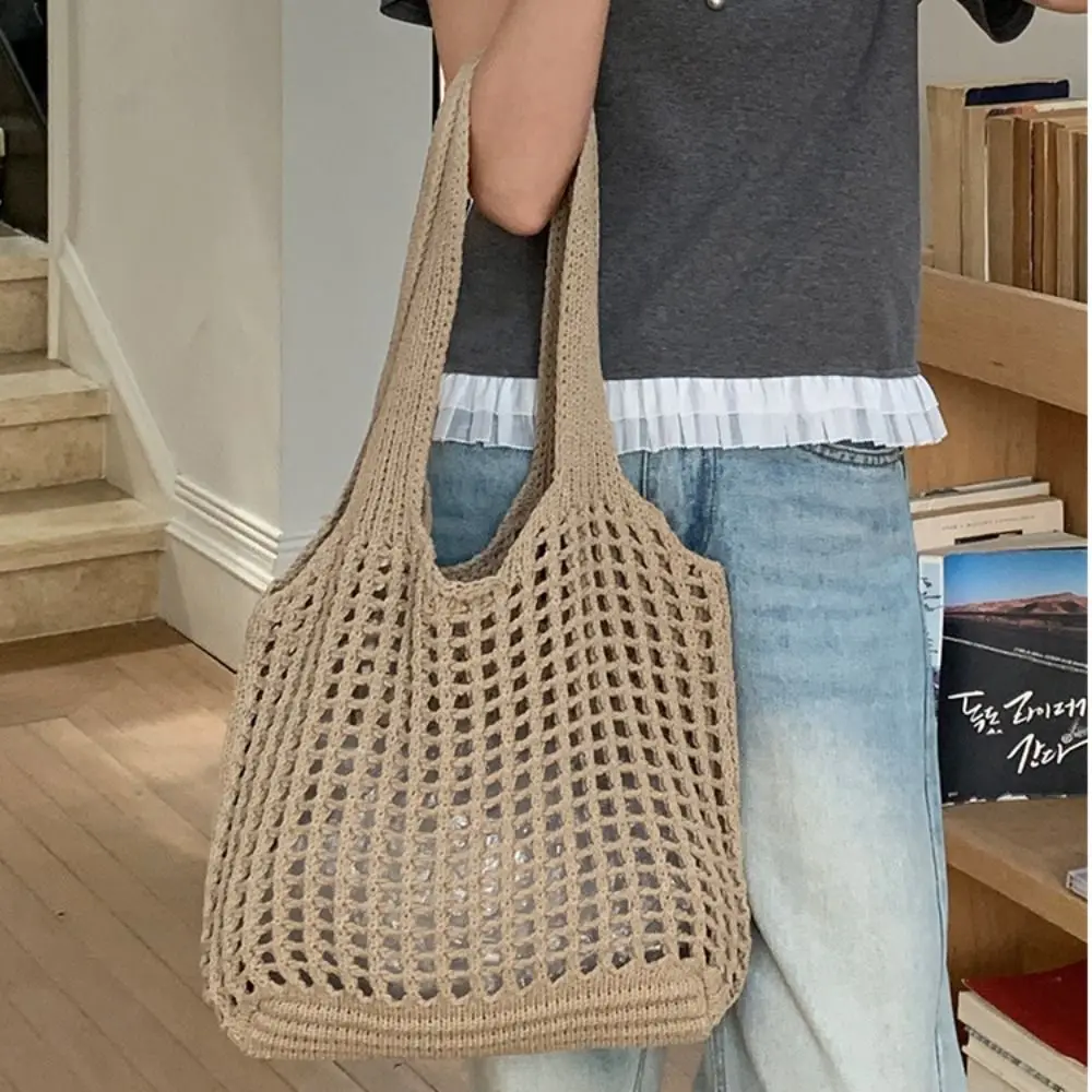 Casual Shoulder Bag Hollowed Out Knitted Bag Bohemian Storage Bag Crochet Tote Bag Handbag Large Capacity Beach Starw Bag Beach
Casual Shoulder Bag Hollowed Out Knitted Bag Bohemian Storage Bag Crochet Tote Bag Handbag Large Capacity Beach Starw Bag Beach