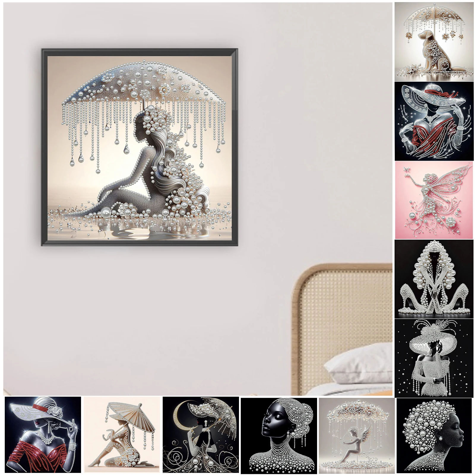 DIY Pearl Dot Painting for Adults Beginners Home Wall Decor Pearl Painting Art Kits 30x30cm With Frame
DIY Pearl Dot Painting for Adults Beginners Home Wall Decor Pearl Painting Art Kits 30x30cm With Frame