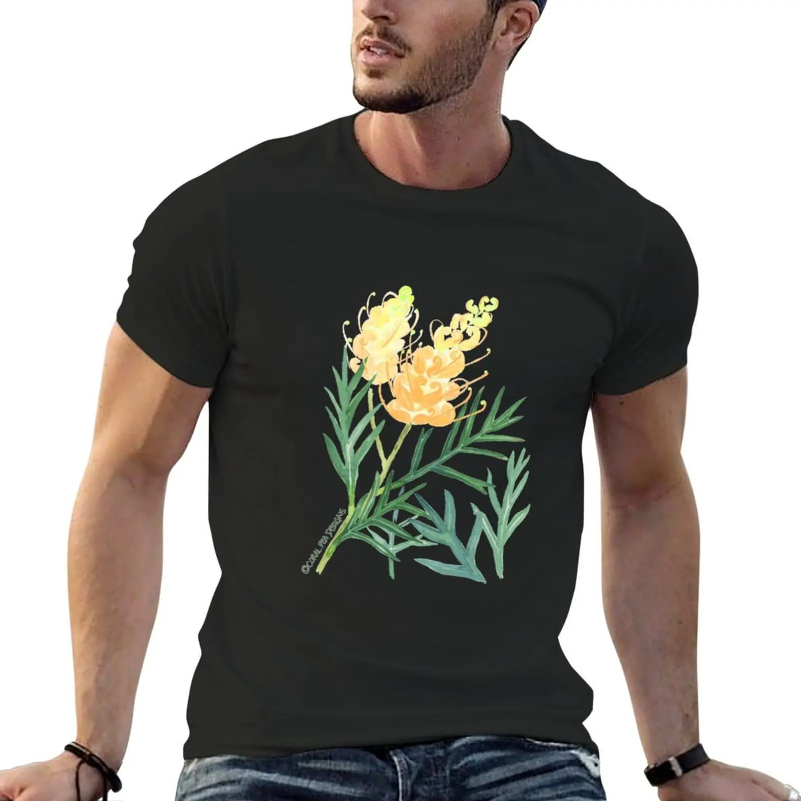 Yellow Watercolour Grevillea T-Shirt sports fans customs men t shirts high quality
Yellow Watercolour Grevillea T-Shirt sports fans customs men t shirts high quality