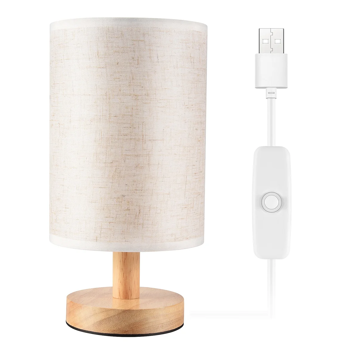 ABZV-DC5V Round Bedside Table Lamp Nightstand Lamp with Fabric Shade and Solid Wood for Bedroom, Living Room Modern Office
ABZV-DC5V Round Bedside Table Lamp Nightstand Lamp with Fabric Shade and Solid Wood for Bedroom, Living Room Modern Office
