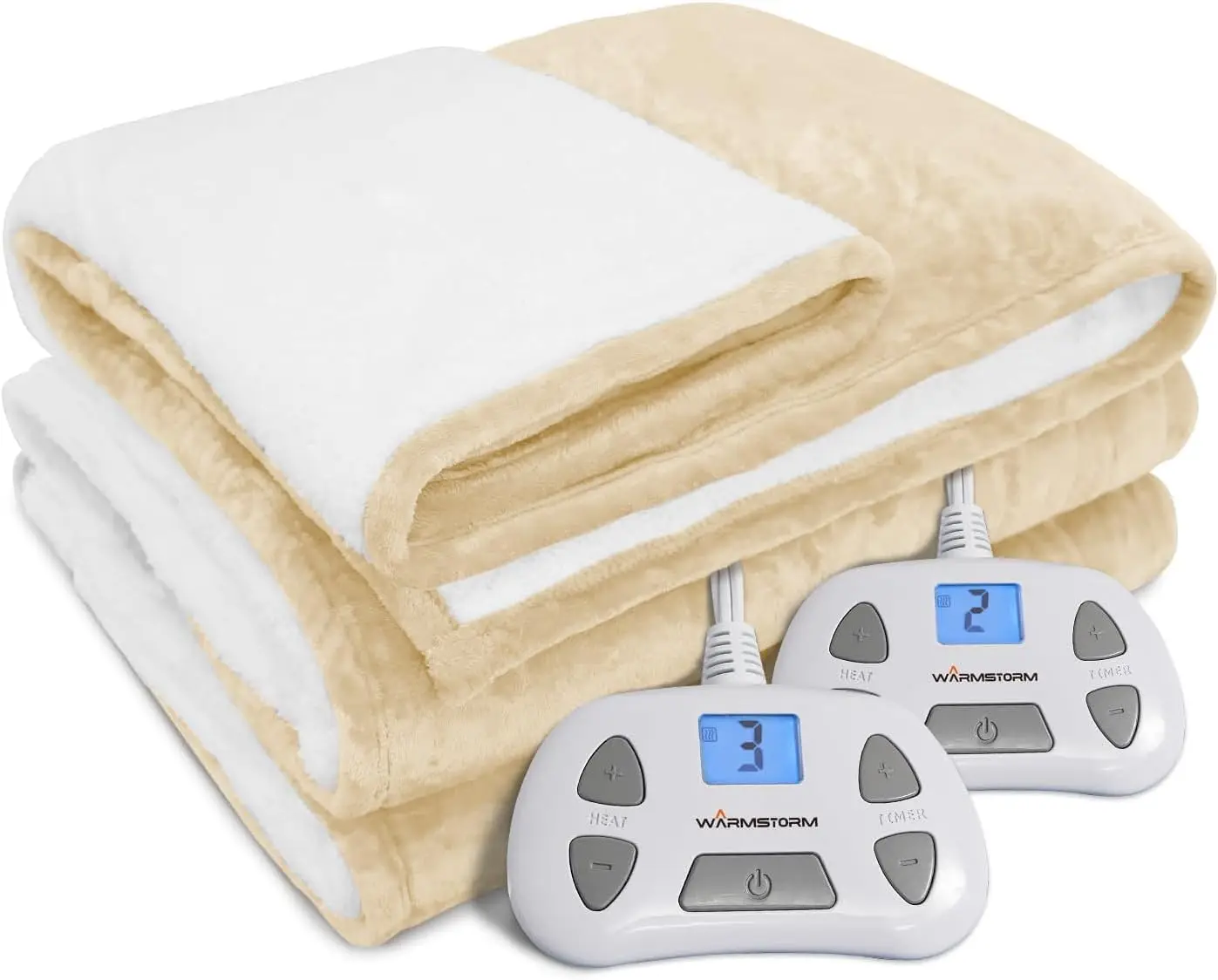 King Size Electric Heated Blanket with Dual Zones, 10 Heat Levels, Auto Shutoff, Machine Washable
King Size Electric Heated Blanket with Dual Zones, 10 Heat Levels, Auto Shutoff, Machine Washable