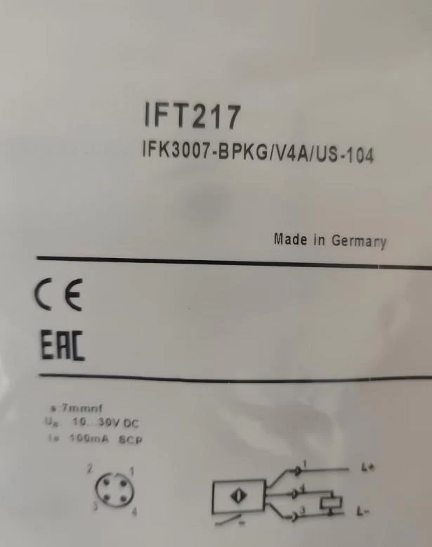 Совершенно новый оригинальный IFT203 IFT204 IFT210 IFT216 IFT217 бесконтактный переключатель физическая съемка подлинный оригинальный быстрый транспорт
Совершенно новый оригинальный IFT203 IFT204 IFT210 IFT216 IFT217 бесконтактный переключатель физическая съемка подлинный оригинальный быстрый транспорт