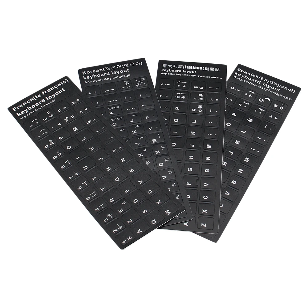 Keyboard Letters Replacement Sticker English/Korean/Spanish/Italiano/Language for Computer Laptop Notebook Desktop
Keyboard Letters Replacement Sticker English/Korean/Spanish/Italiano/Language for Computer Laptop Notebook Desktop