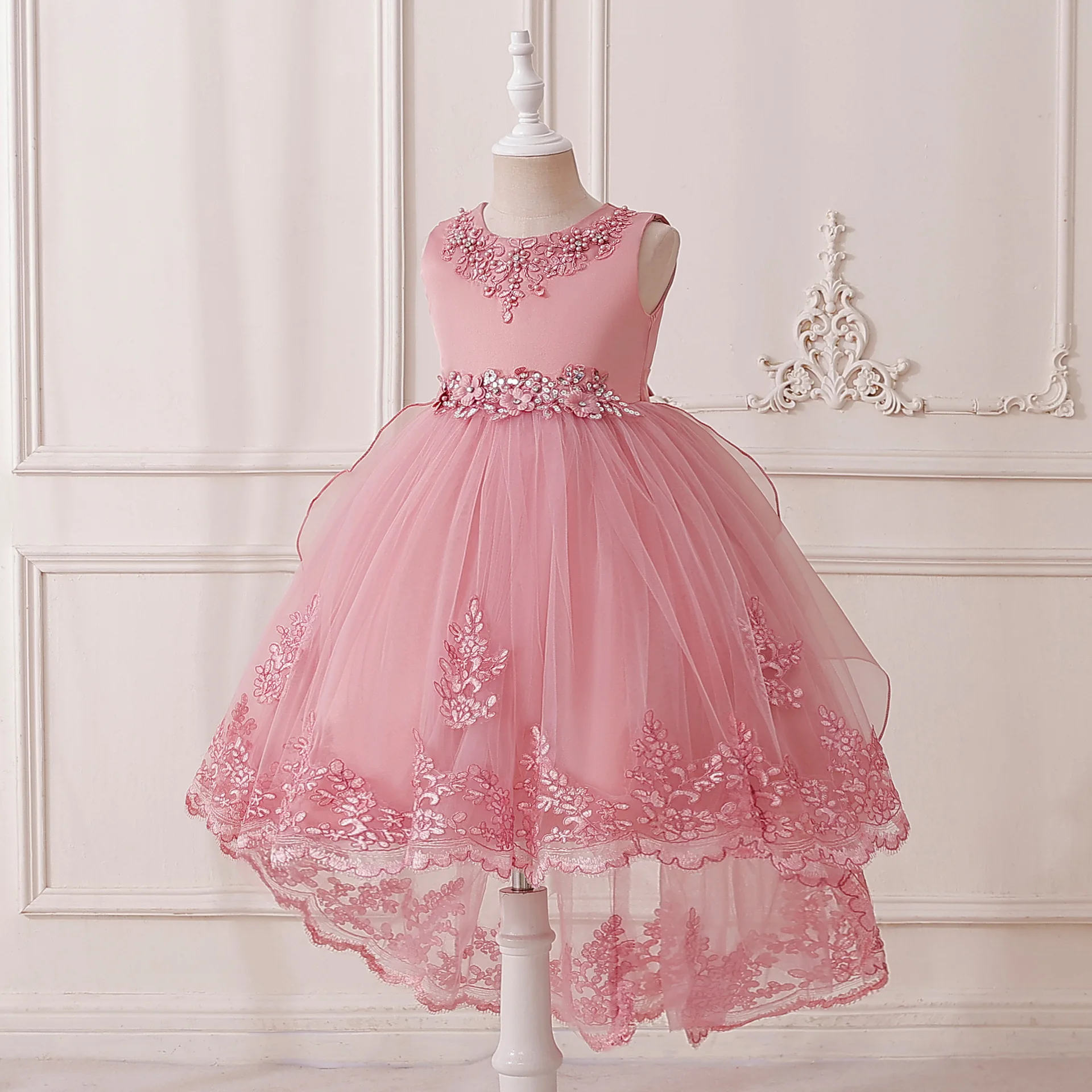 Girls Party Dress 3 Colors 110cm-150cm Princess Dresses Wedding Birthday Piano Performance Costumes Kids Ball Gown
Girls Party Dress 3 Colors 110cm-150cm Princess Dresses Wedding Birthday Piano Performance Costumes Kids Ball Gown