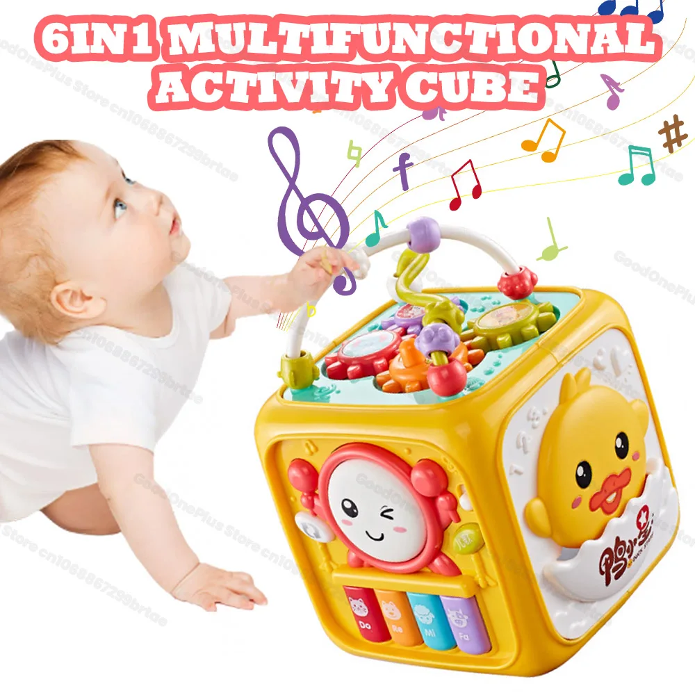 Игра Монтессори, детский кубик активности, музыкальная игрушка, сочетающиеся сортировочные блоки, звуковой производитель, развивающие игрушки для новорожденных, подарок для малышей 
Игра Монтессори, детский кубик активности, музыкальная игрушка, сочетающиеся сортировочные блоки, звуковой производитель, развивающие игрушки для новорожденных, подарок для малышей
