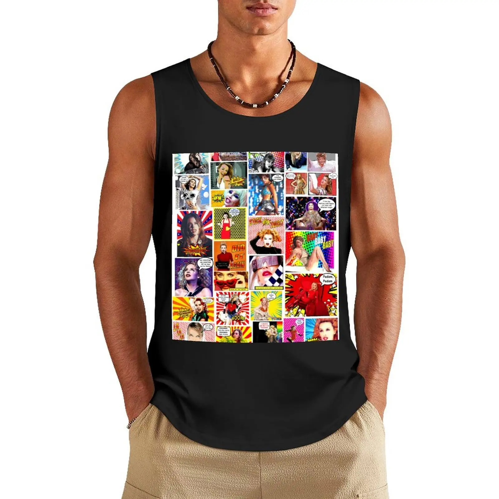 Kylie Minogue - The Ultimate POW WOW Tank Top Short sleeve Sleeveless T-shirt gym top
Kylie Minogue - The Ultimate POW WOW Tank Top Short sleeve Sleeveless T-shirt gym top