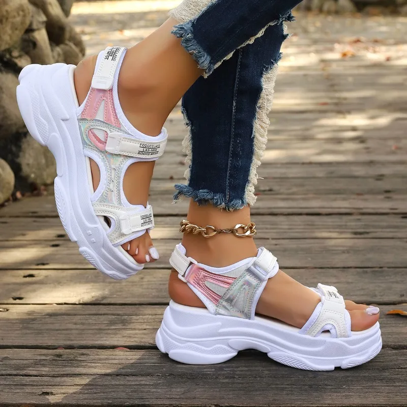 New Summer Fashion Comfortable Wear-resistant Thick-soled Height-enhancing Sandals Non-slip Beach Casual Sports Shoes for Women
New Summer Fashion Comfortable Wear-resistant Thick-soled Height-enhancing Sandals Non-slip Beach Casual Sports Shoes for Women