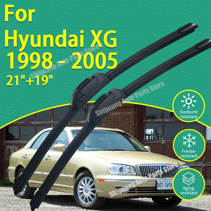 Front Silicone Coating Wipers for Hyundai XG 1998 - 2005 Car Wiper Windshield Windscreen Blades Accessories 1999 2000 2001 2002
Front Silicone Coating Wipers for Hyundai XG 1998 - 2005 Car Wiper Windshield Windscreen Blades Accessories 1999 2000 2001 2002