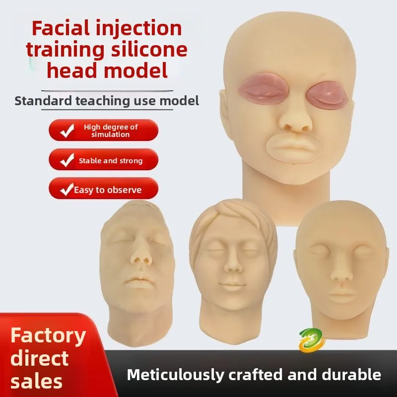 Micro-plastic Thread Engraving Facial Neurovascular, Simulated Facial Cosmetic Injection Suture Model, Soft Silicone Head Mold
Micro-plastic Thread Engraving Facial Neurovascular, Simulated Facial Cosmetic Injection Suture Model, Soft Silicone Head Mold