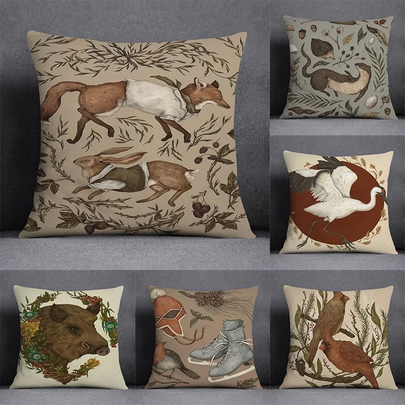 Forest animal series pattern decorative pillowcase, square pillowcase, home office decoration (45cm * 45cm)
Forest animal series pattern decorative pillowcase, square pillowcase, home office decoration (45cm * 45cm)