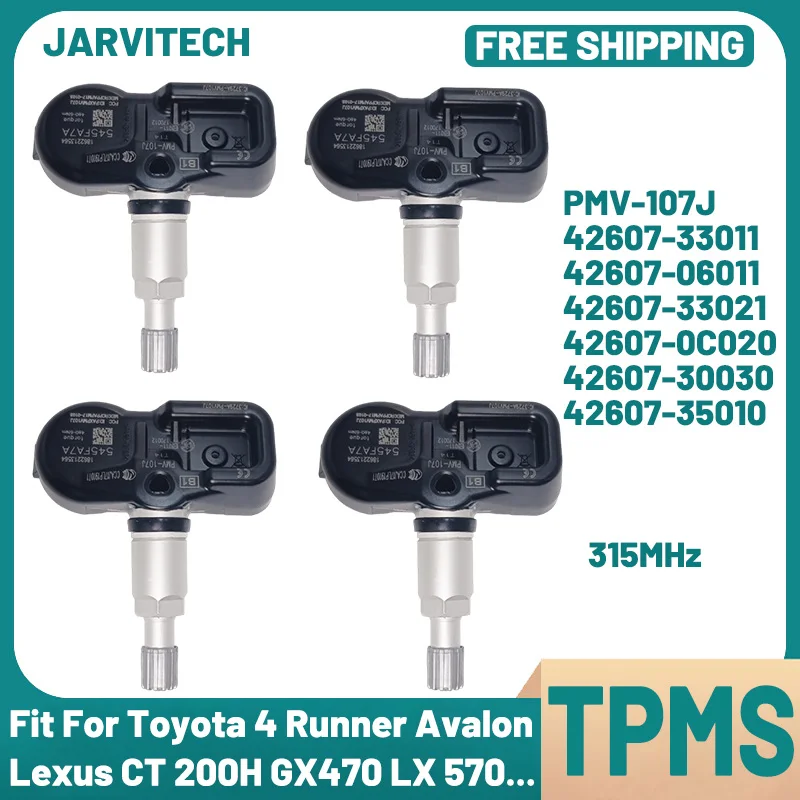 Tire Pressure Sensor 315MHz PMV-107J 42607-33021 For Lexus RX350 RX450h Scion Toyota Carmy Corolla Highlander TPMS 42607-33011
Tire Pressure Sensor 315MHz PMV-107J 42607-33021 For Lexus RX350 RX450h Scion Toyota Carmy Corolla Highlander TPMS 42607-33011