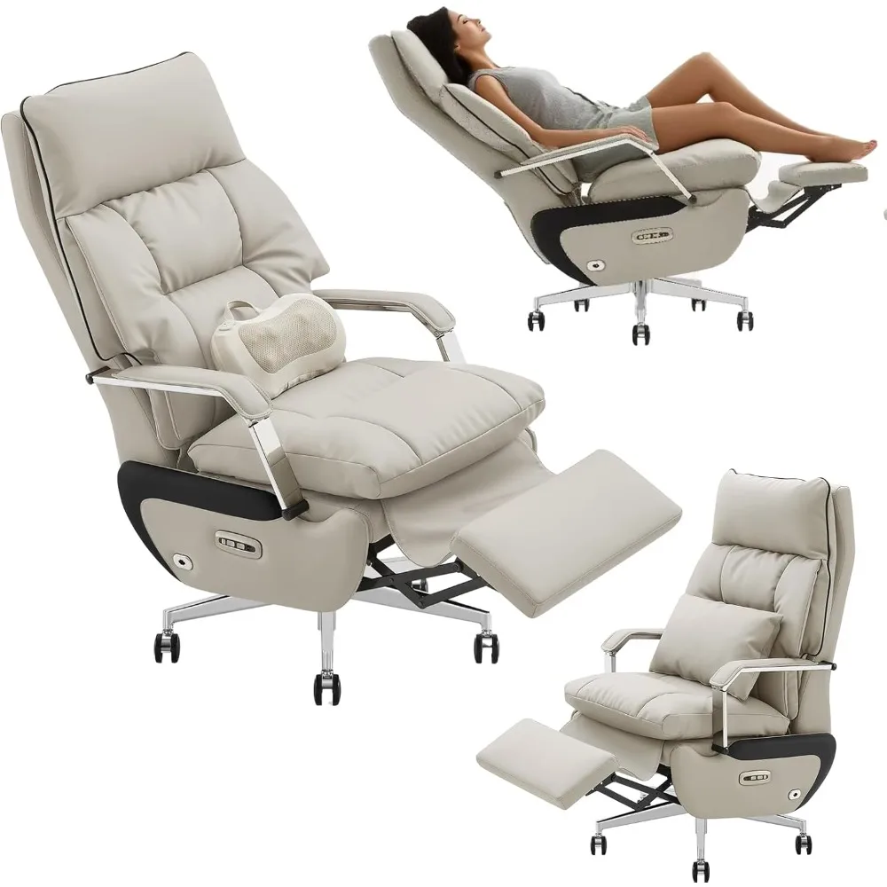 Luxury Dual Motor Ergonomic Office Chair with Footrest - Easy Electric Recline, Massage Functions, and Pillow Support for Up to
Luxury Dual Motor Ergonomic Office Chair with Footrest - Easy Electric Recline, Massage Functions, and Pillow Support for Up to