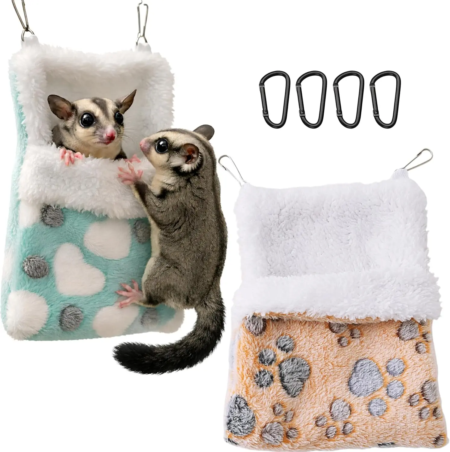 Sugar Glider Sleeping Pouch Cage Accessories, 2pcs Hanging Warm Comfortable Sleeping Pouch Bag, Sugar Glider Hideout Habitat Decoration Cozy Cage Accessories, Nest Bed For Small Animals (Bed)
Sugar Glider Sleeping Pouch Cage Accessories, 2pcs Hanging Warm Comfortable Sleeping Pouch Bag, Sugar Glider Hideout Habitat Decoration Cozy Cage Accessories, Nest Bed For Small Animals (Bed)